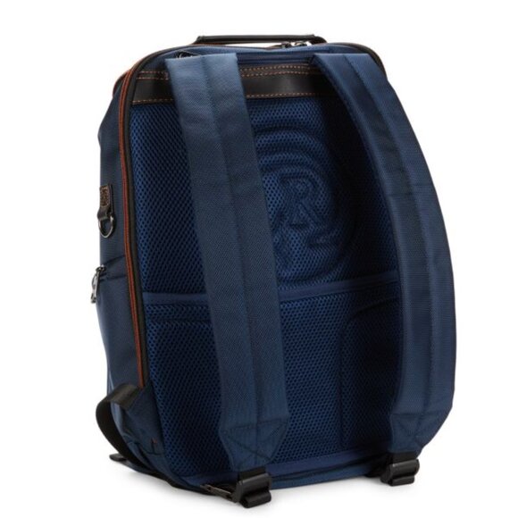 Robert Graham Cache Logo Bag Recycled Polyester Backpack Navy - New - Picture 2 of 16